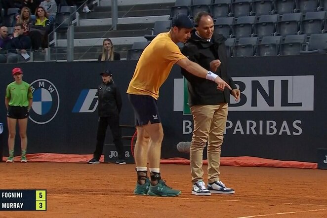 Andy Murray'us su teisėju | „Stop“ kadras