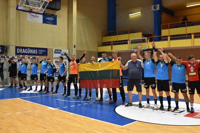 Klaipėdoje trijų šalių rankininkai paminėjo Baltijos kelio 30-metį | RK „Dragūno“ nuotr.