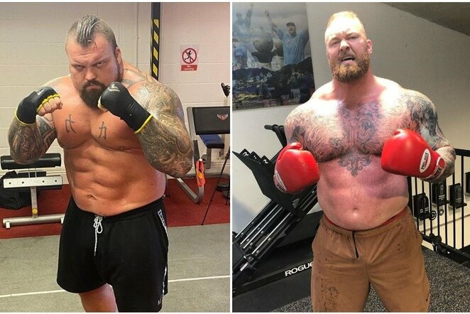 Eddie Hallas ir Hafthoras Bjornssonas | Instagram.com nuotr