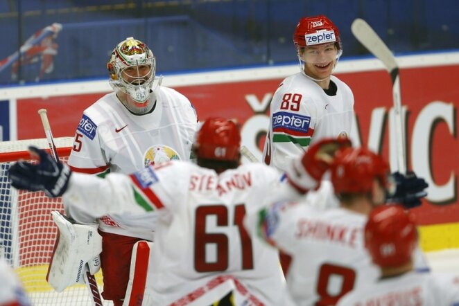 Baltarusijos - JAV rungtynių akimirka | Reuters/Scanpix nuotr.