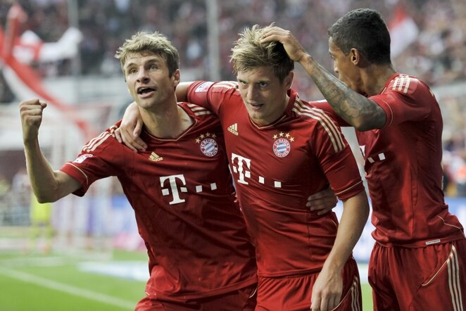 Miuncheno „Bayern“ futbolininkai | AFP/Scanpix nuotr.