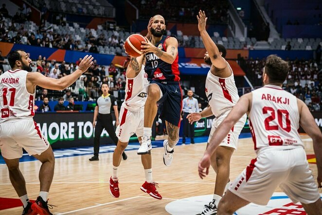 Prancūzija - Libanas rungtynių akimirka | FIBA nuotr.
