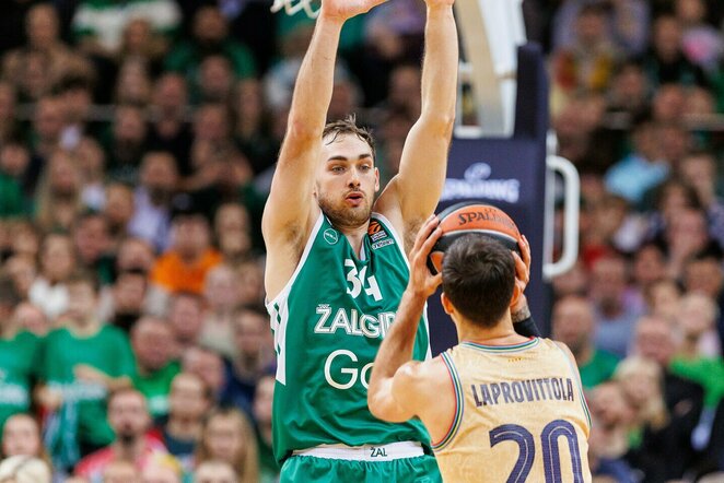 „Žalgiris“ – „Barcelona“ rungtynių akimirka | Eriko Ovčarenko / BNS foto nuotr.