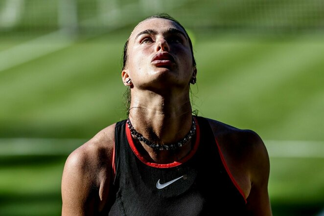 Aryna Sabalenka prieš Nikolą Bartunkovą | EPA nuotr.