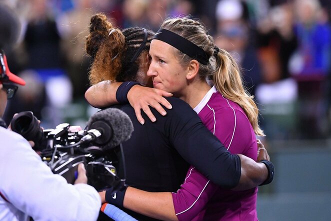 Serena Williams ir Viktorija Azarenka | Scanpix nuotr.