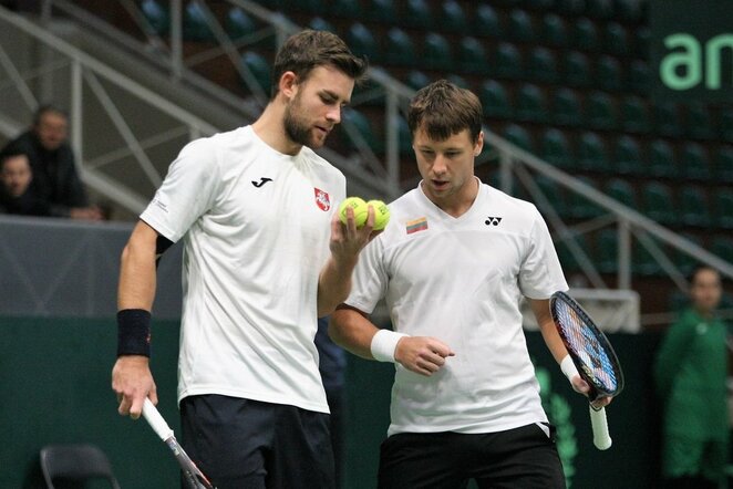 Laurynas Grigelis ir Ričardas Berankis | Alvydo Januševičiaus / BNS foto nuotr.