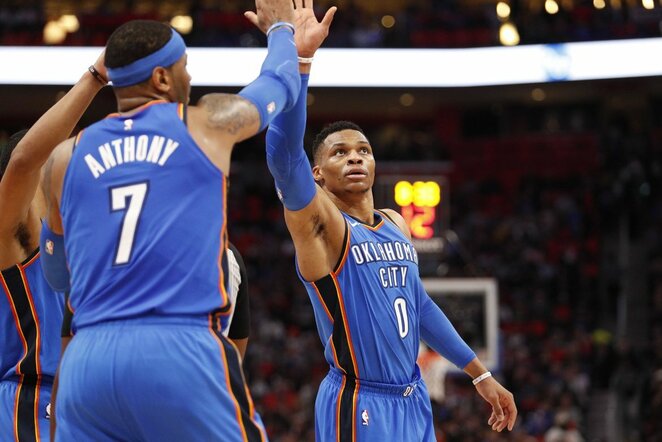 Anthony ir Westbrookas | Scanpix nuotr.