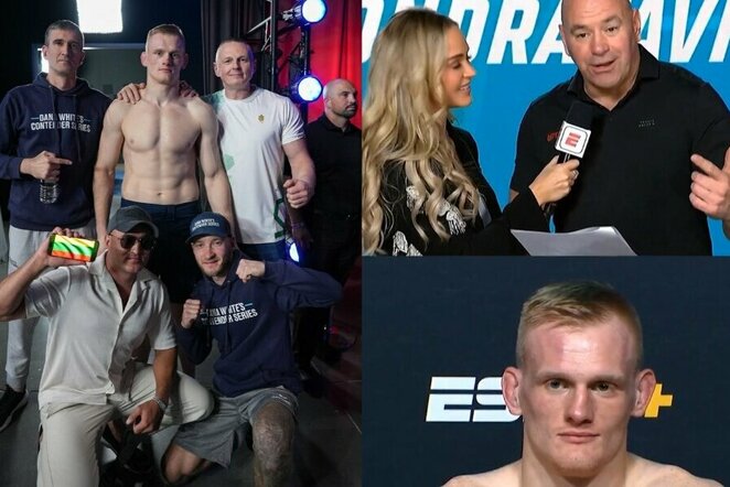 Mantas Kondratavičius ir Dana White'as | „Stop“ kadras
