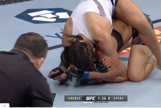 Julianna Pena ir Amanda Nunes | „Stop“ kadras