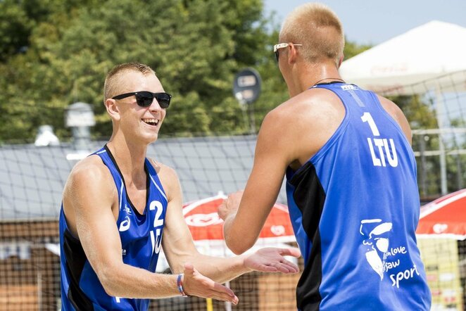 Arnas Rumševičius ir Lukas Každailis | FIVB nuotr.