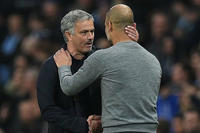 Jose Mourinho ir Pepas Guardiola | Scanpix nuotr.
