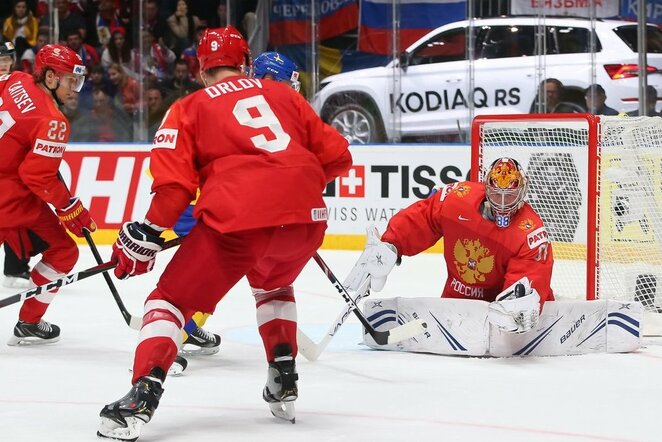 Rusų ir švedų rungtynės | IIHF nuotr.