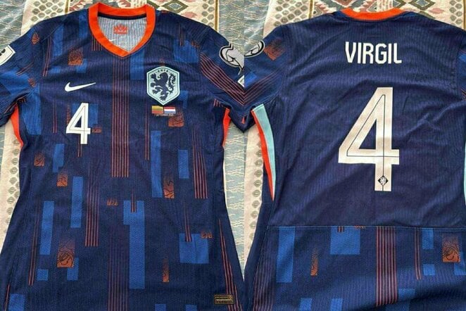 Virgilo Van Dijko marškinėliai | futbolas.lt fotomontažas