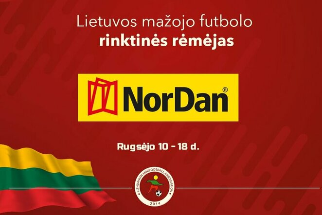 NorDan - Lietuvos mažojo futbolo rinktinės rėmėjas | Organizatorių nuotr.