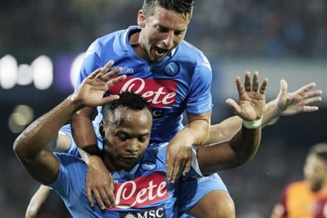 „Napoli“ džiaugiasi mačo įvarčiu | AFP/Scanpix nuotr.