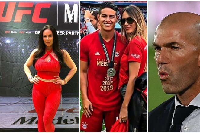 Kendra Lust, Jamesas Rodriguezas, Shannon de Lima ir Zinedine'as Zidane'as | „Scanpix“ ir instagram.com nuotr.