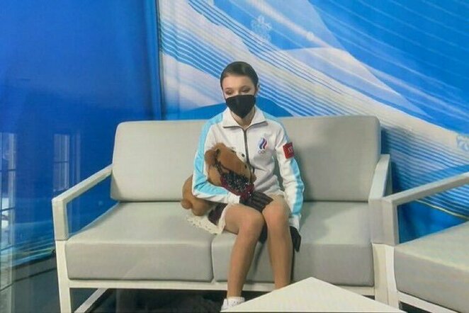 Anna Ščerbakova po iškovoto aukso | „Twitter“ nuotr.