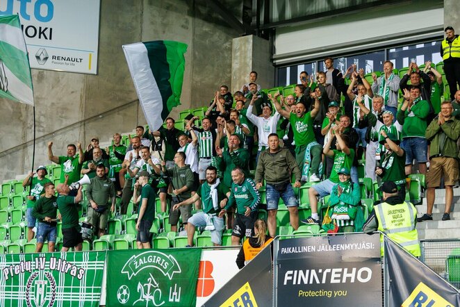Vilniaus „Žalgirio“ fanai | Elvio Žaldario nuotr.