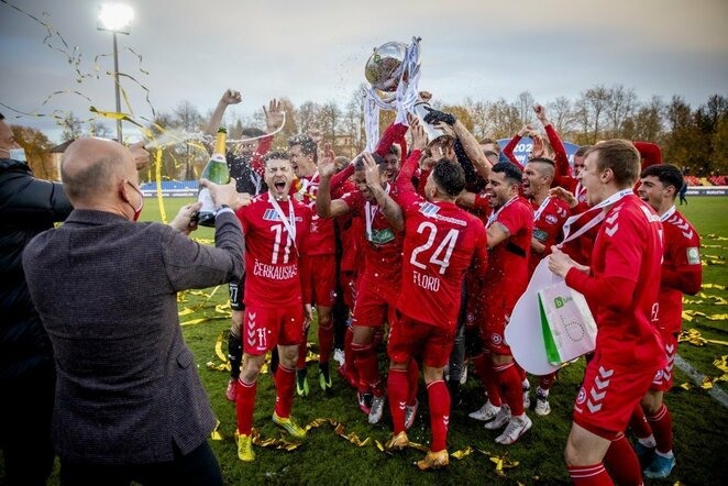 „Panevėžio“ triumfas iškovojus LFF taurę | Luko Balandžio / BNS foto nuotr.