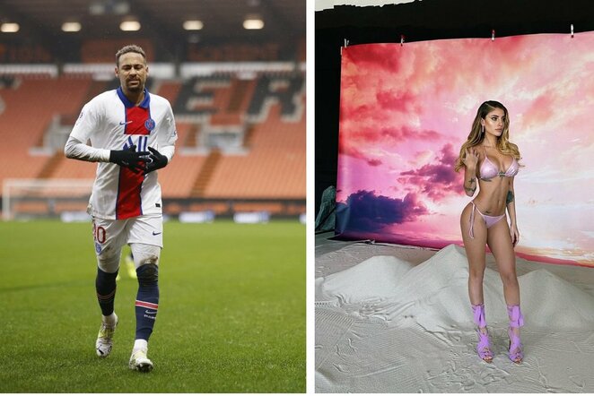 Neymaras ir Chiara Nasti | „Scanpix“ ir instagram.com nuotr.