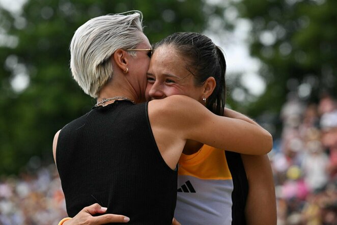 Natalija Zabiiako ir Darija Kasatkina | Scanpix nuotr.