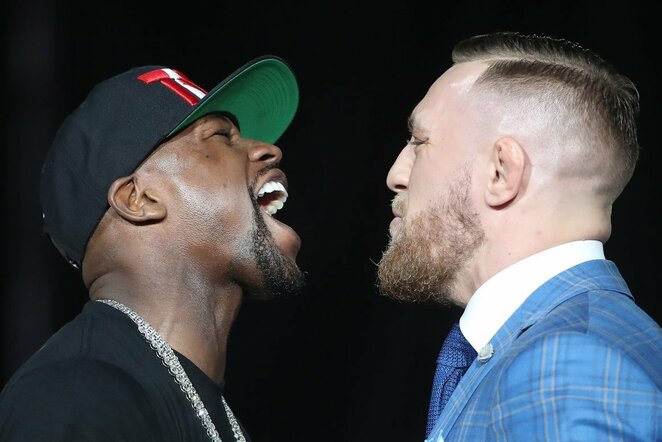 Floydas Mayweatheris ir Conoras McGregoras | Scanpix nuotr.