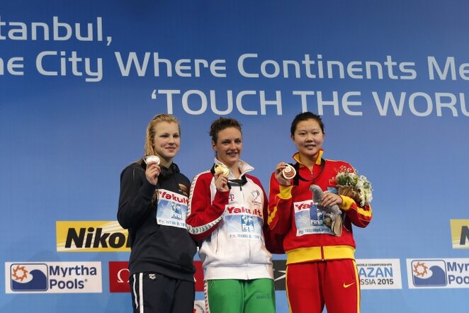Rūta Meilutytė (kairėje) | Reuters/Scanpix nuotr.