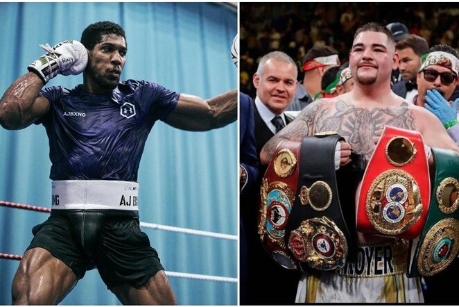 Anthony Joshua ir Andy Ruizas | Instagram.com nuotr