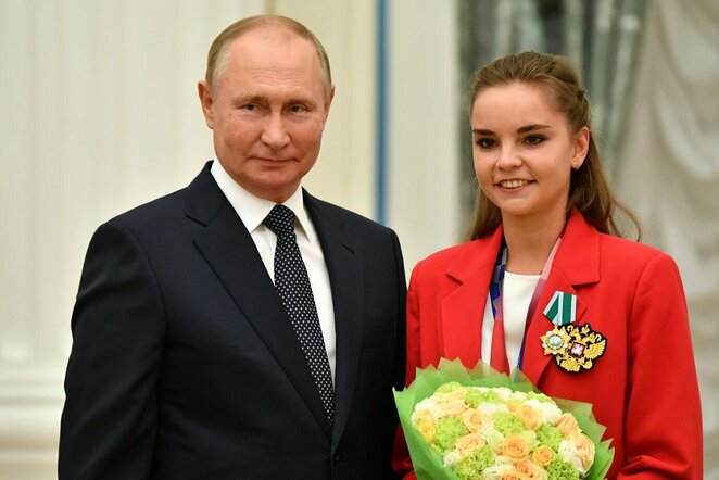 Vladimiras Putinas ir Dina Averina | Scanpix nuotr.