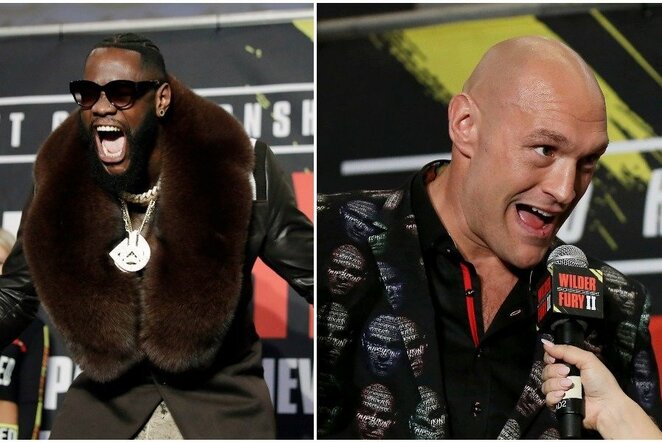 Deontay Wilderis ir Tysonas Fury | Scanpix nuotr.