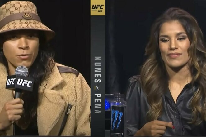 Amanda Nunes ir Julianna Pena | „Stop“ kadras