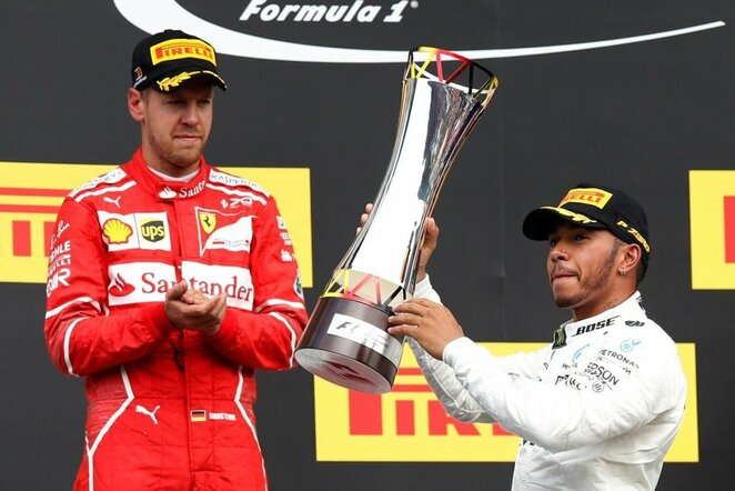 Lewisas Hamiltonas ir Sebastianas Vettelis | Scanpix nuotr.