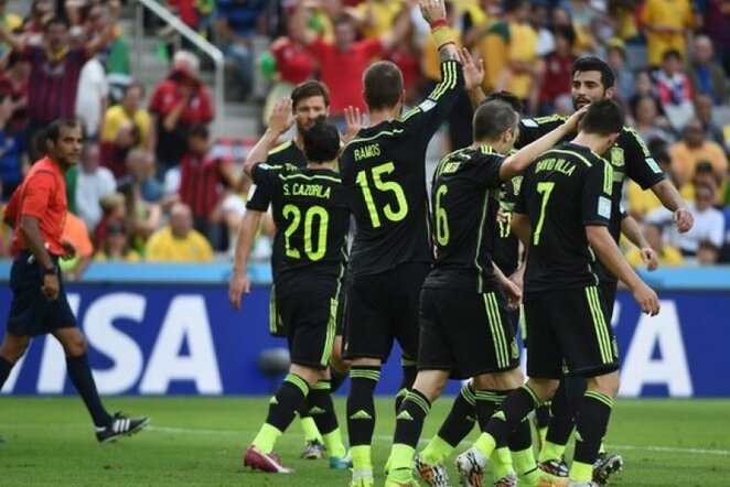 Ispanijos rinktinės džiaugsmas | AFP/Scanpix nuotr.