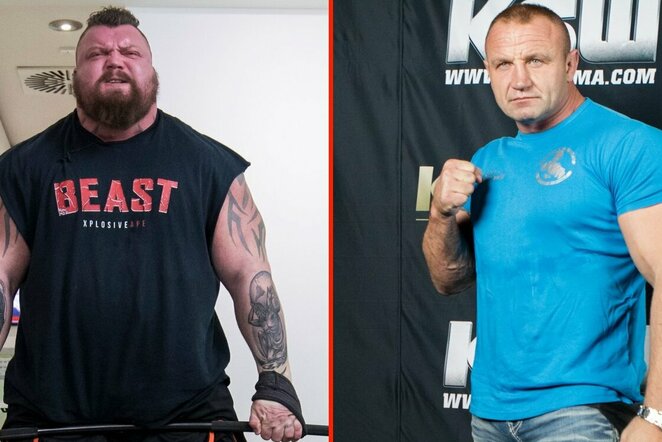 Eddie Hallas ir Mariuszas Pudzianowski | Organizatorių nuotr.