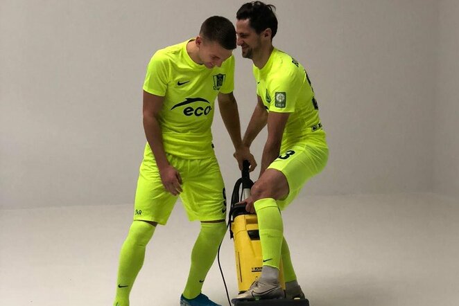 Linksmybės ir pokštai priešsezoninėje fotosesijoje | fkriteriai.lt nuotr.