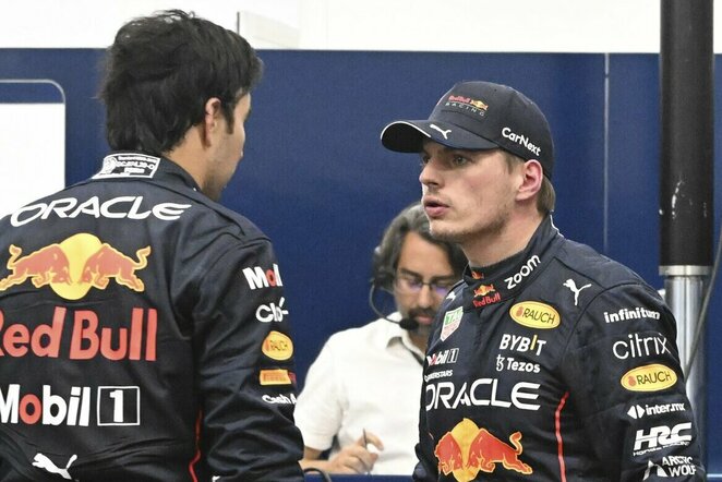Sergio Perezas ir Maxas Verstappenas | Scanpix nuotr.