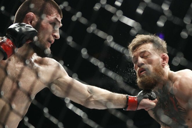Conoras McGregoras ir Chabibas Nurmagomedovas | Scanpix nuotr.