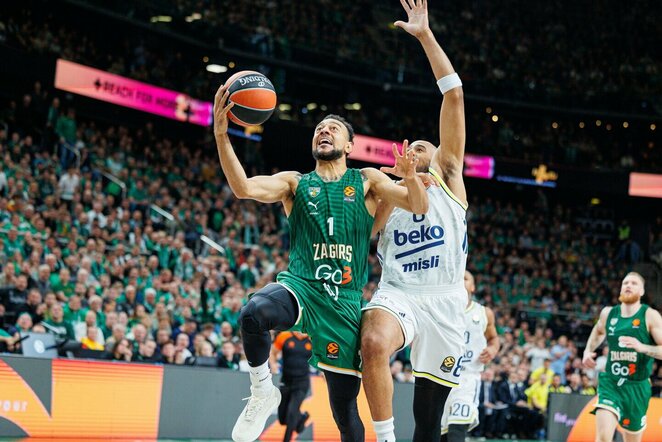 „Žalgiris“ – „Fenerbahče“ rungtynių akimirka | Eriko Ovčarenko / BNS foto nuotr.