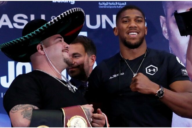 Andy Ruizas ir Anthony Joshua | Scanpix nuotr.