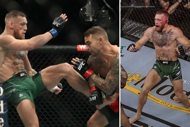 Conoras McGregoras ir Dustinas Poirier | Scanpix nuotr.