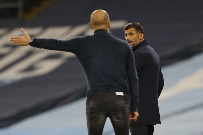 Sergio Conceicao ir Josepas Guardiola | Scanpix nuotr.