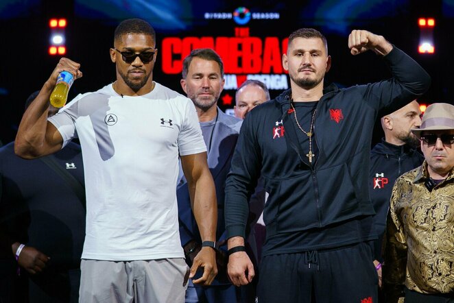 Anthony Joshua ir Kristianas Prenga | Scanpix nuotr.