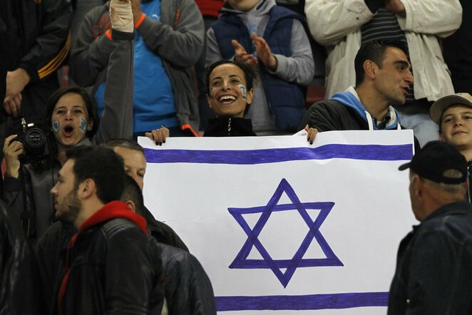 Izraelio rinktinės fanai | Scanpix nuotr.