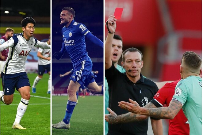 Heung-Min Sonas, Jamie Vardy ir Lucasas Digne | Scanpix nuotr.
