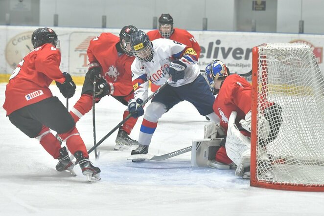 Lietuvių ir korėjiečių rungtynės | hockey.lt nuotr.