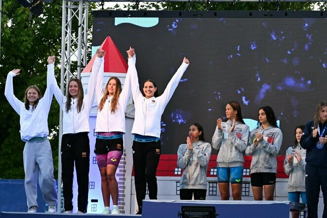 Sylvia Statkevičius, Ieva Visockaitė, Ieva Jurkūnaitė ir Ieva Nainytė | Dariaus Kibirkščio nuotr.
