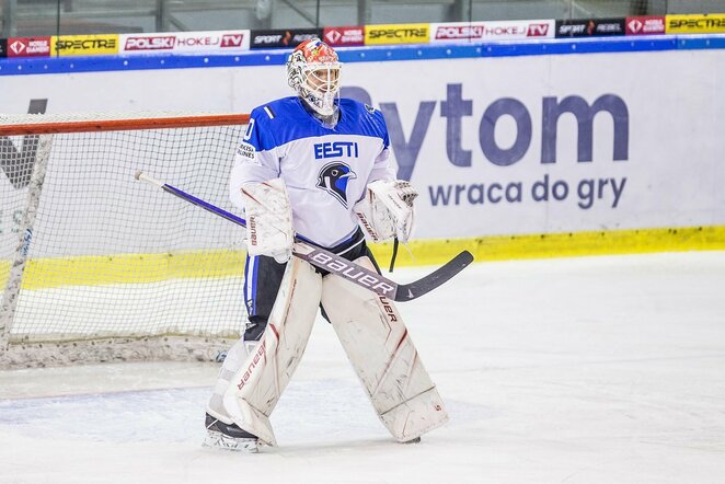 Estijos ledo ritulio rinktinės vartininkas | hockey.lt nuotr.