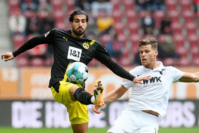 „Augsburg“ – „Borussia“ rungtynių akimirka | Scanpix nuotr.