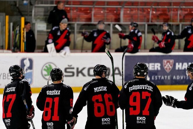 „Energija-Geležinis vilkas“ – „Hockey Punks“ rungtynių akimirka | Sportas.lt/Tito Pacausko nuotr.