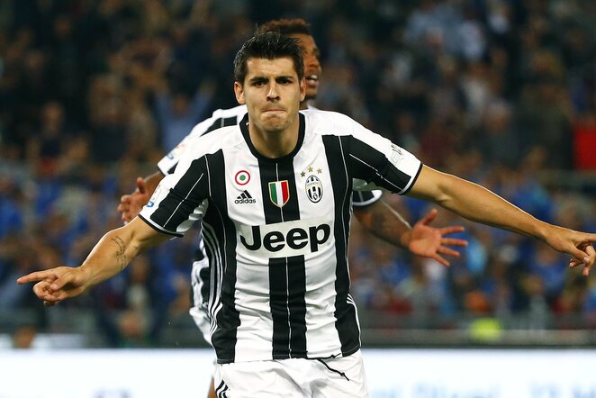 Alvaro Morata švenčia įvartį | Scanpix nuotr.